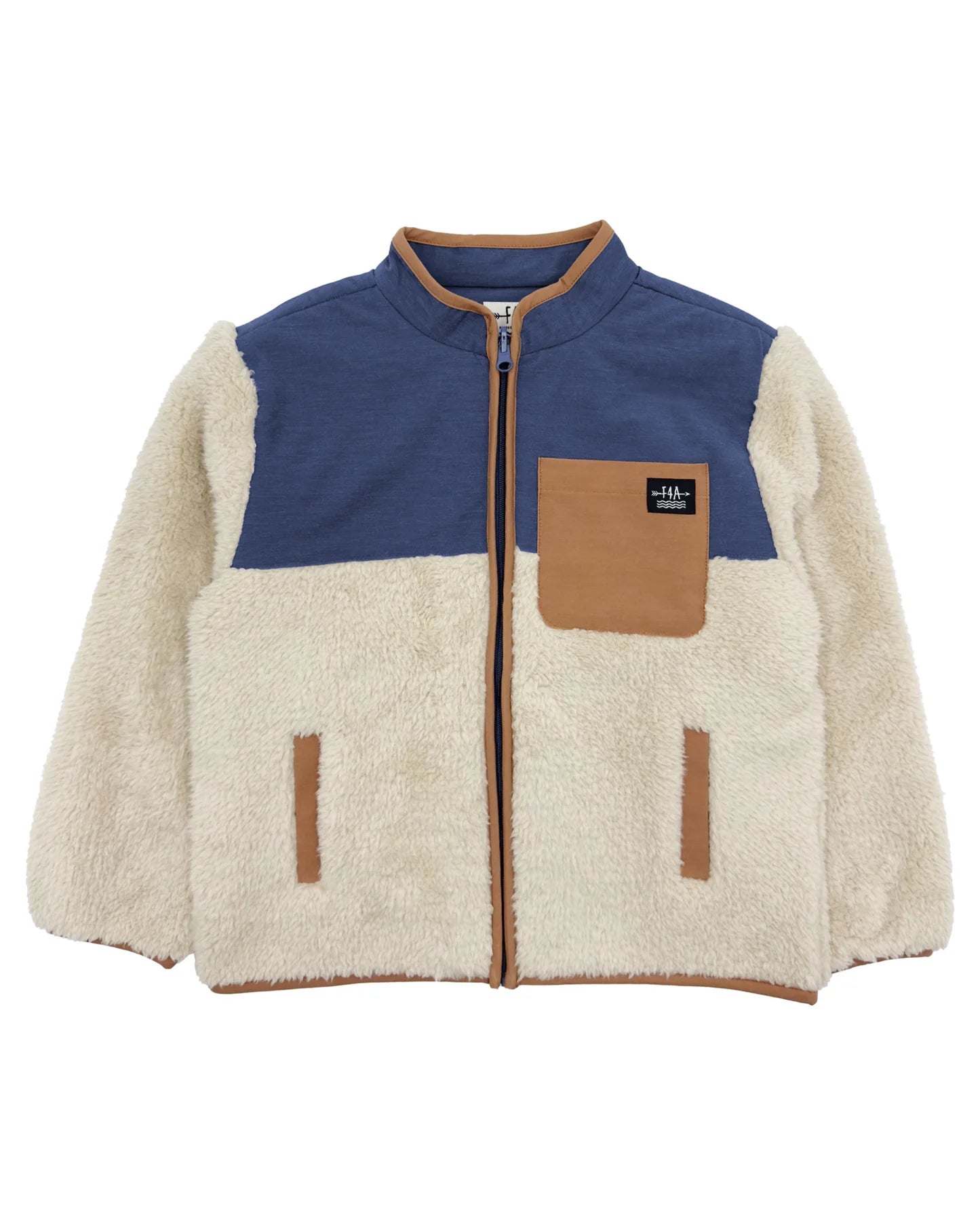 Feather 4 Arrow Boys Zion Sherpa Reversible Jacket KHAKI