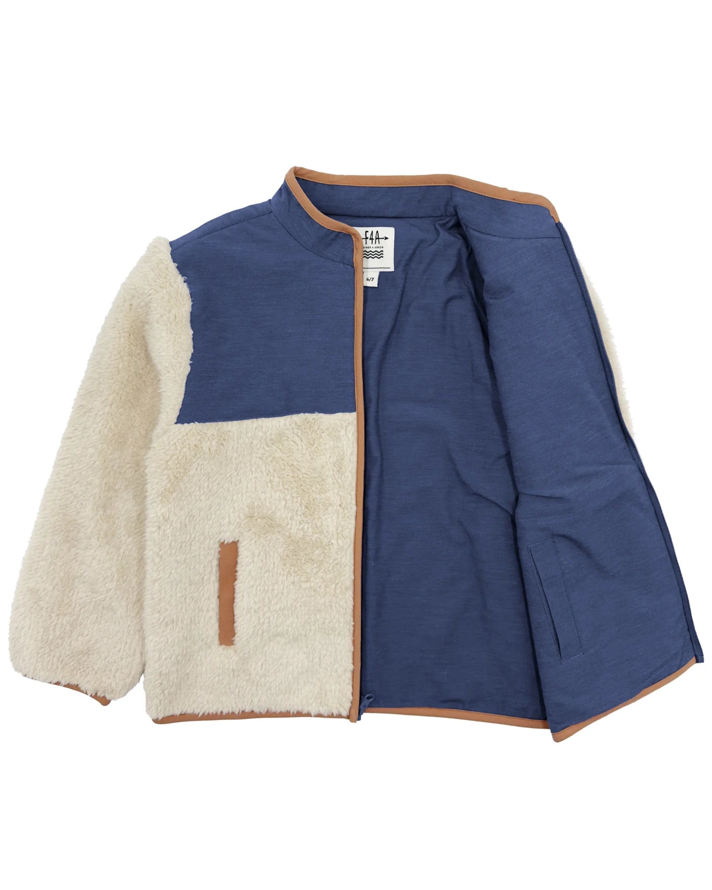 Feather 4 Arrow Boys Zion Sherpa Reversible Jacket KHAKI