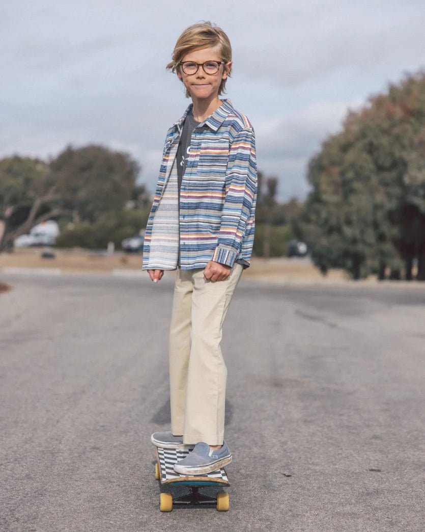 Feather 4 Arrow Boys Sundown Stripe Flannel MULTI