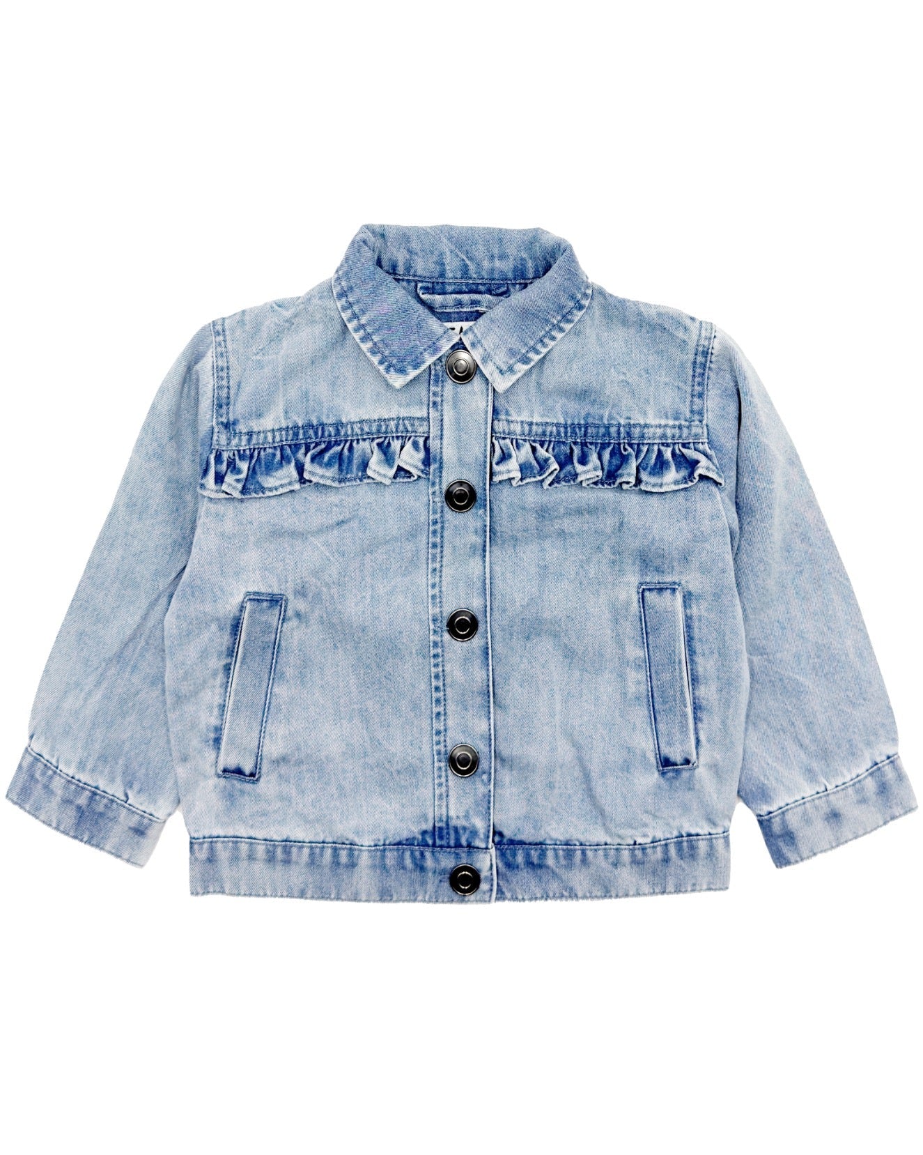 Feather 4 Arrow Girls Ines Ruffle Denim Jacket INDIGO