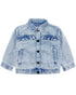 Feather 4 Arrow Girls Ines Ruffle Denim Jacket INDIGO