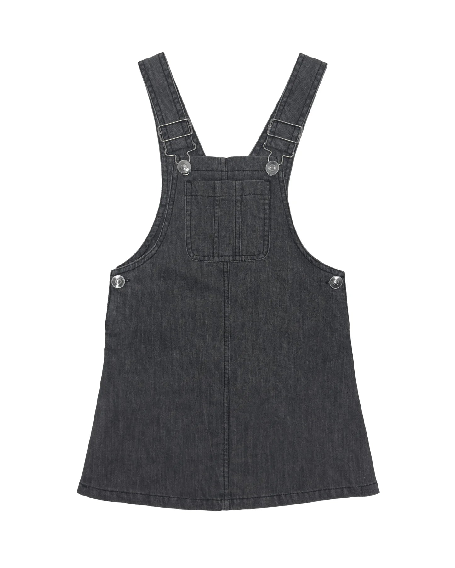 Feather 4 Arrow Girls Chelsea Denim Overall Dress BLACK