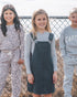 Feather 4 Arrow Girls Chelsea Denim Overall Dress BLACK