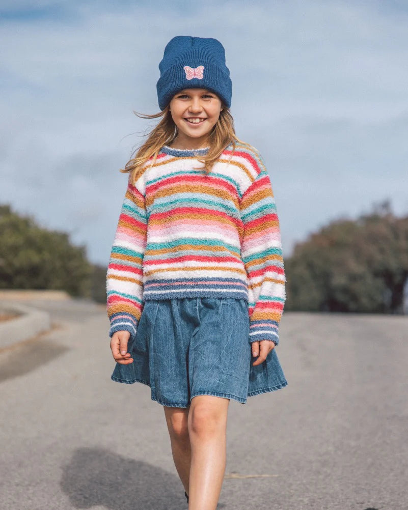 Feather 4 Arrow Girls Tessa Denim Skirt VINTAGE DENIM