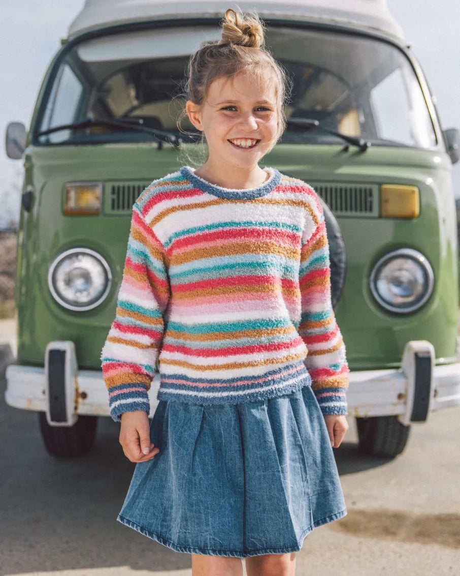 Feather 4 Arrow Girls Tessa Denim Skirt VINTAGE DENIM