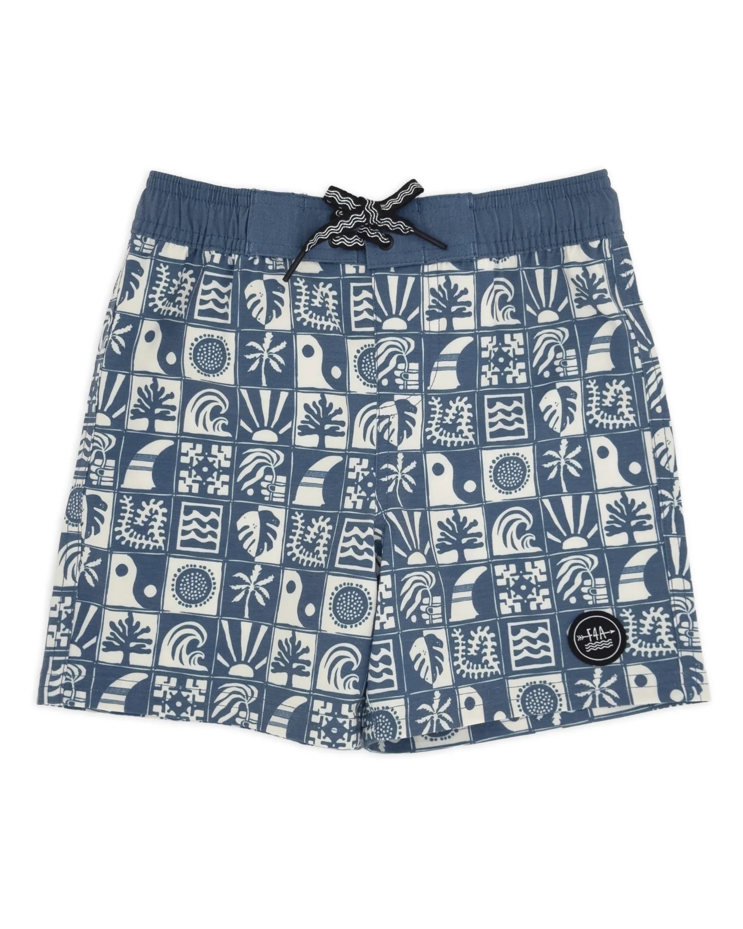 Feather 4 Arrow Beach Tile Classic Boardshort NAVY