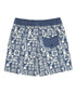 Feather 4 Arrow Beach Tile Classic Boardshort NAVY