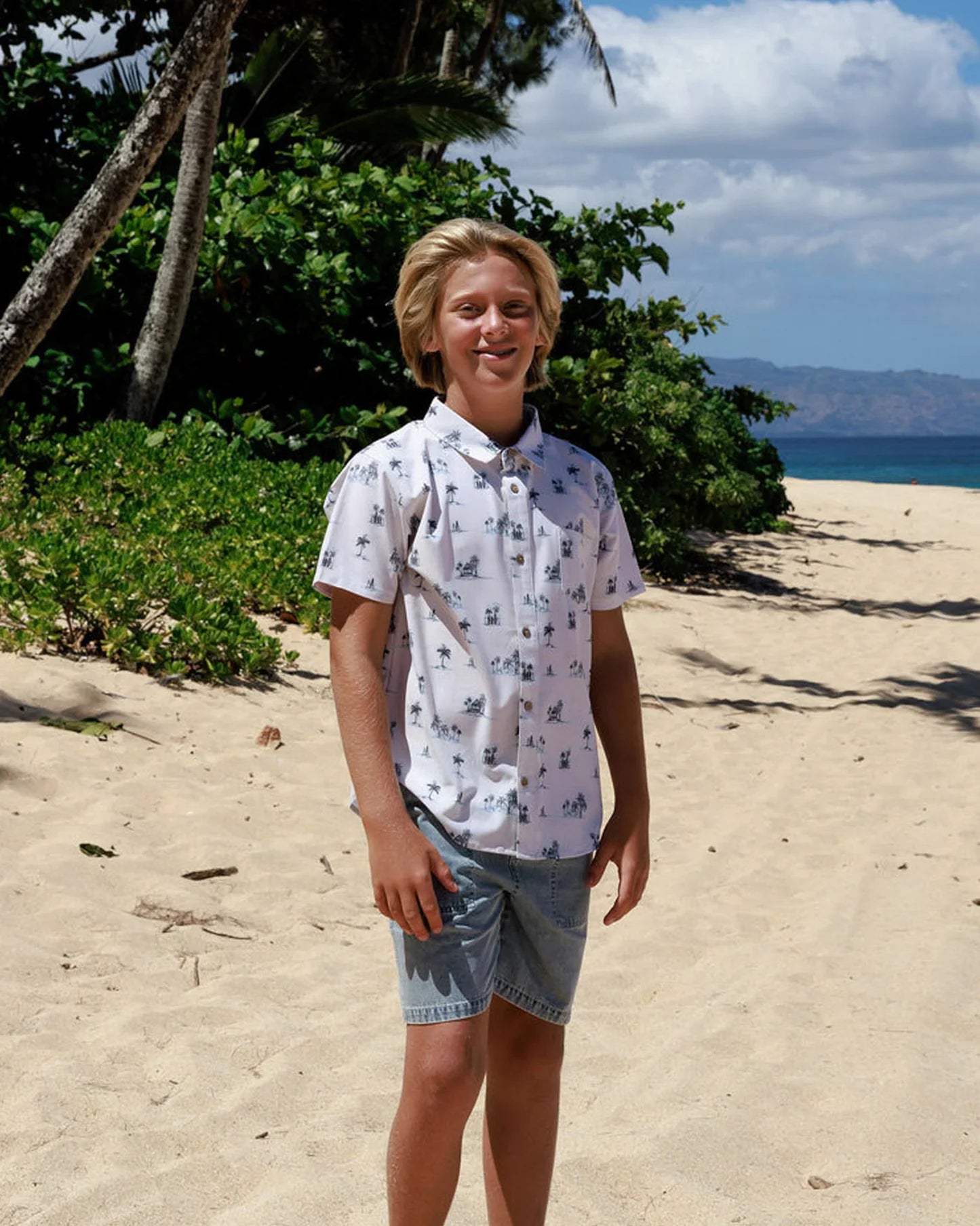 Feather 4 Arrow Boy's Cruz Short WASHED INDIGO