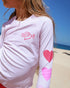 Feather 4 Arrow Girl's LS Surf Babe Rashguard PINK MARSHMALLOW