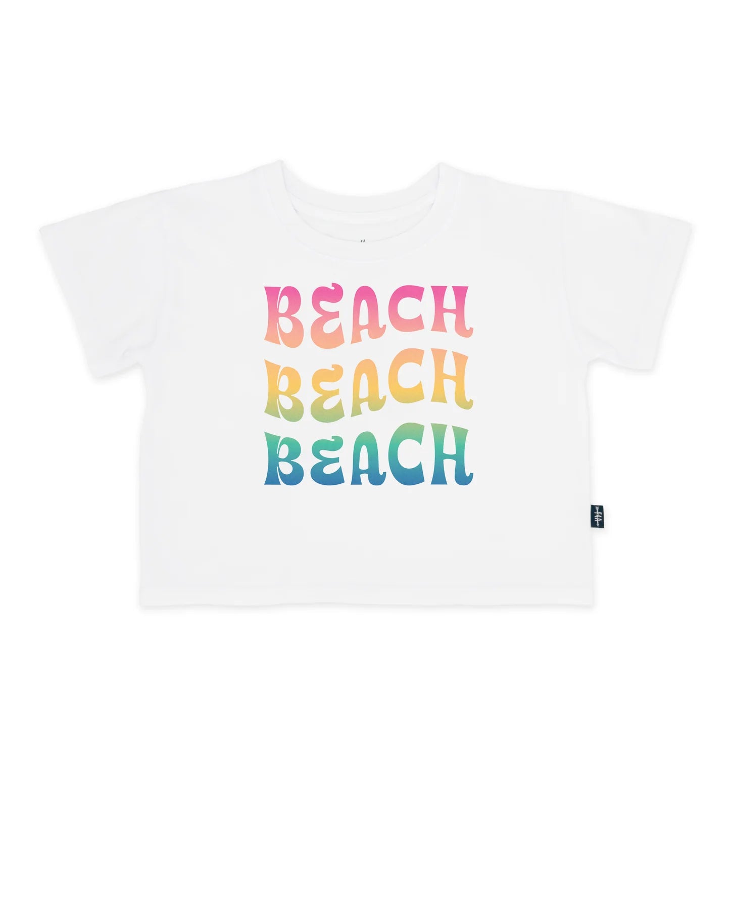 Feather 4 Arrow Girl's SS Boxy Beach Tee WHITE