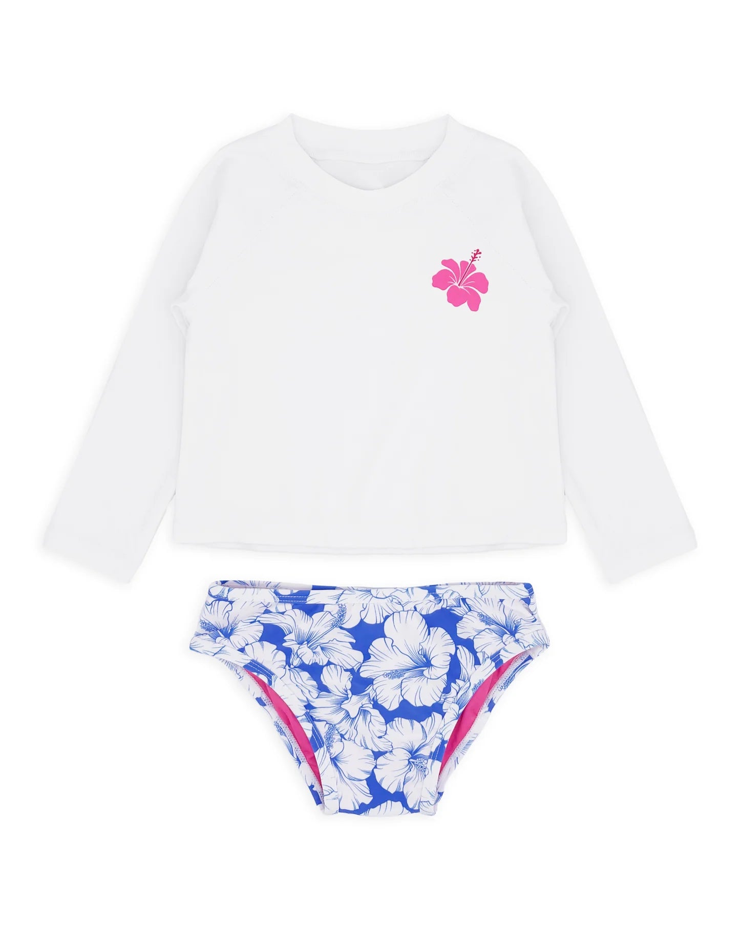 Feather 4 Arrow Girl's Rashguard Swim Set MARINA BLUE