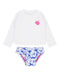 Feather 4 Arrow Girl's Rashguard Swim Set MARINA BLUE
