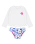 Feather 4 Arrow Girl's Rashguard Swim Set MARINA BLUE