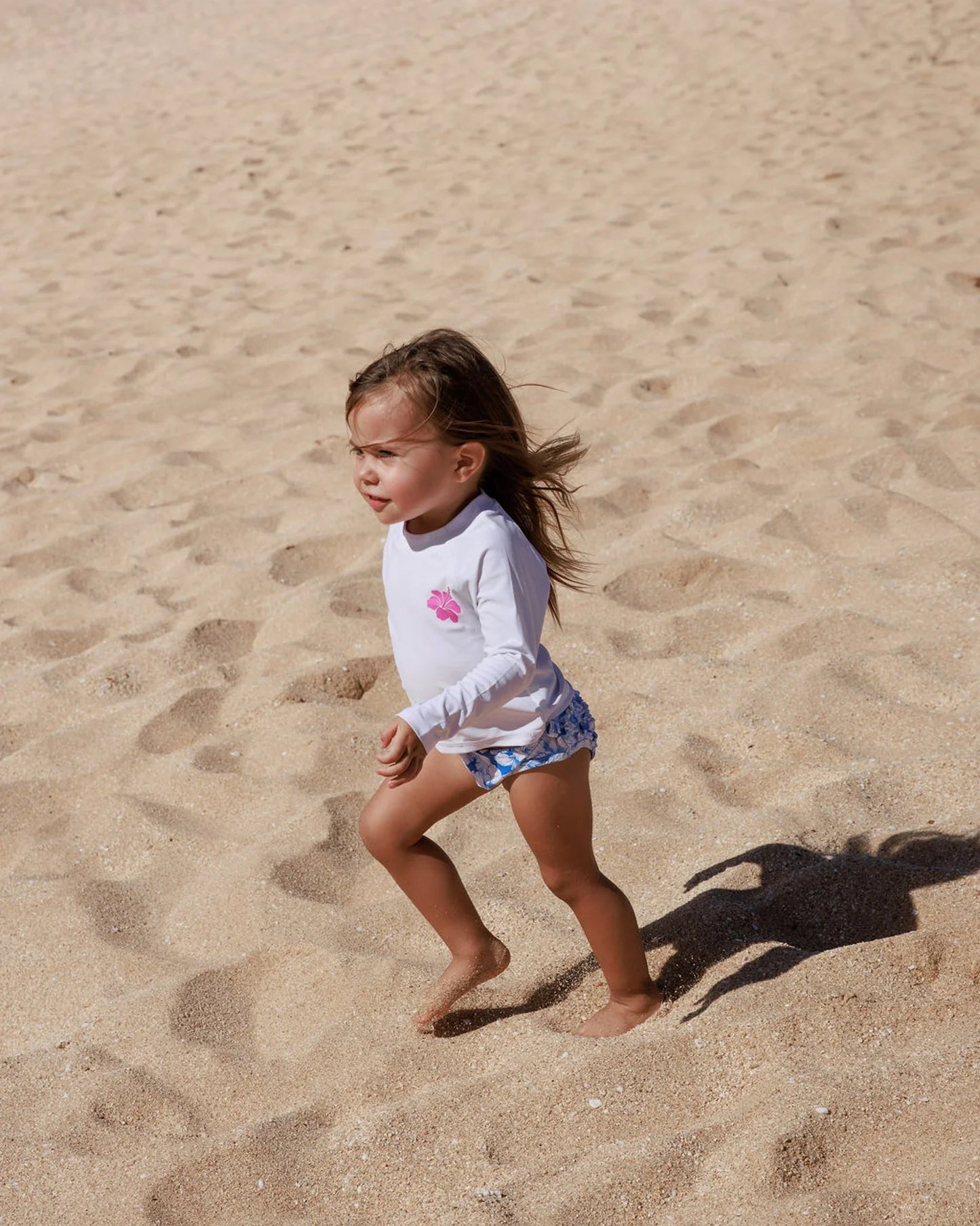 Feather 4 Arrow Girl's Rashguard Swim Set MARINA BLUE