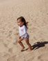 Feather 4 Arrow Girl's Rashguard Swim Set MARINA BLUE