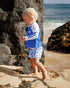 Feather 4 Arrow Baby & Toddler Surfs Up Rashguard Set MARINA BLUE