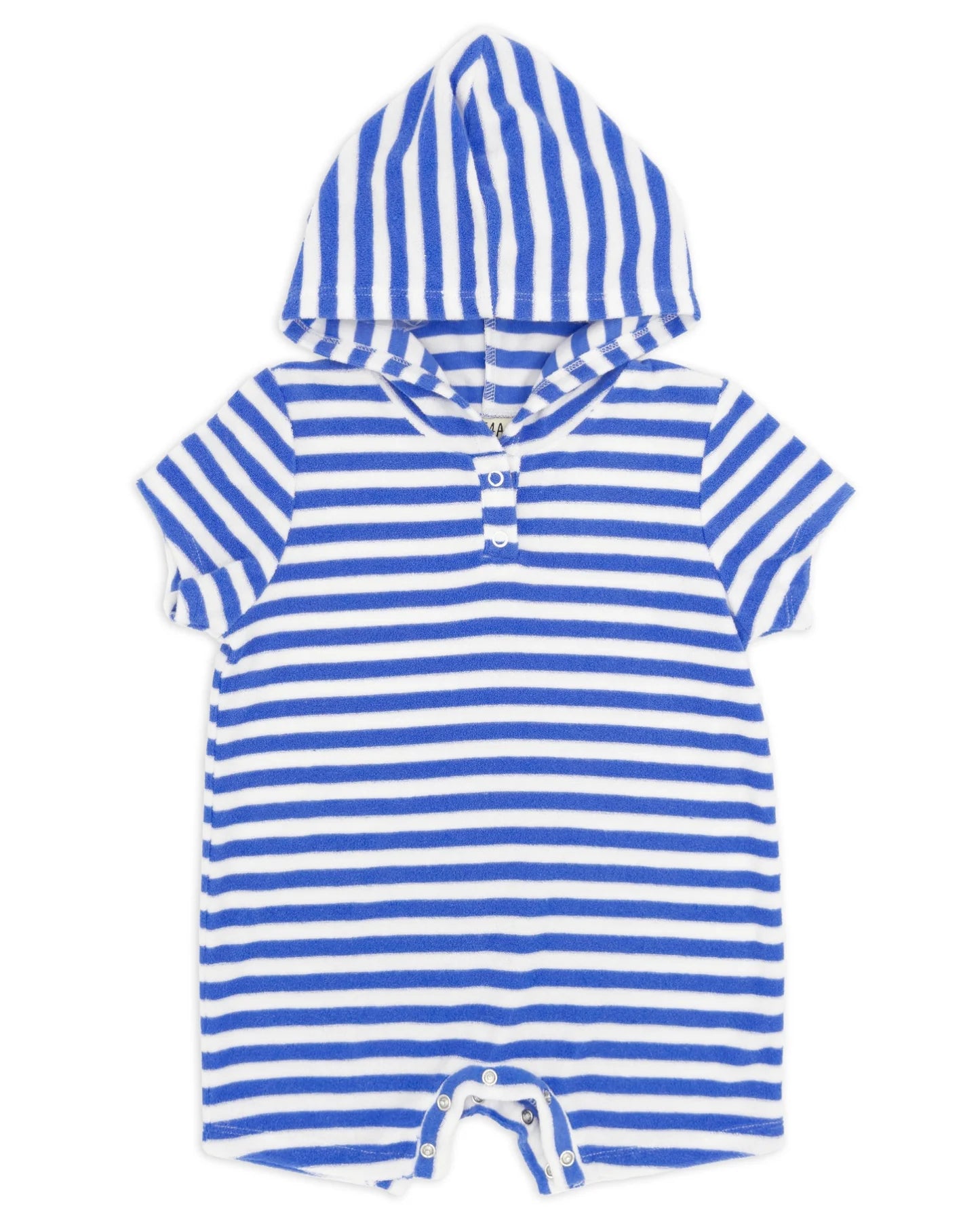 Feather 4 Arrow Baby Finn Hooded Romper MARINA BLUE