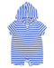 Feather 4 Arrow Baby Finn Hooded Romper MARINA BLUE