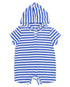 Feather 4 Arrow Baby Finn Hooded Romper MARINA BLUE