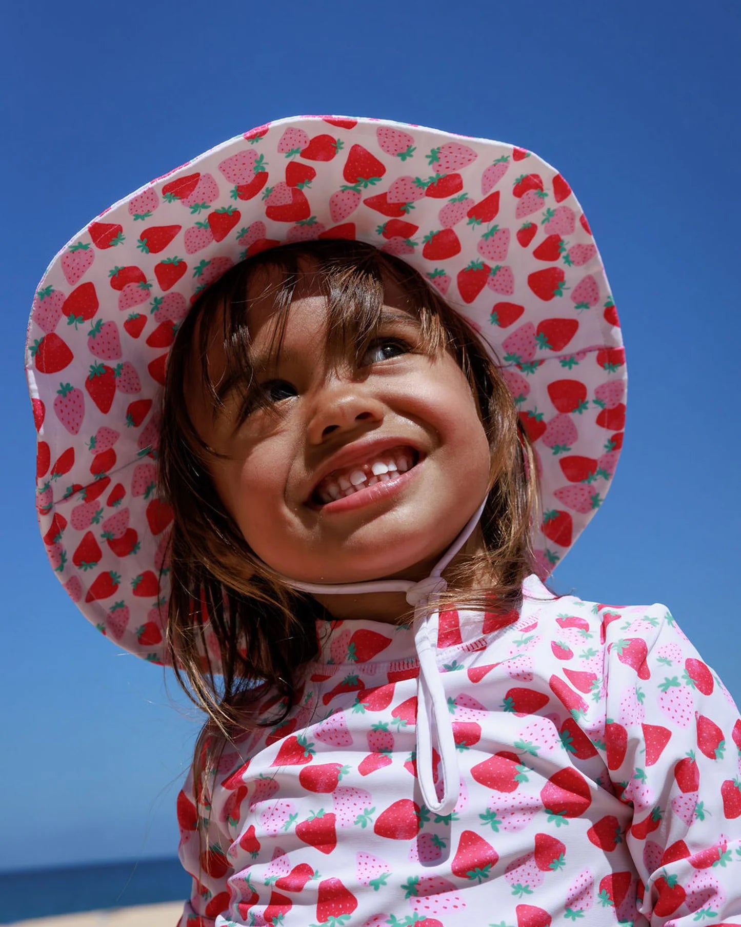Feather 4 Arrow Baby & Toddler Poolside Swim Hat-Berry Sweet MULTI