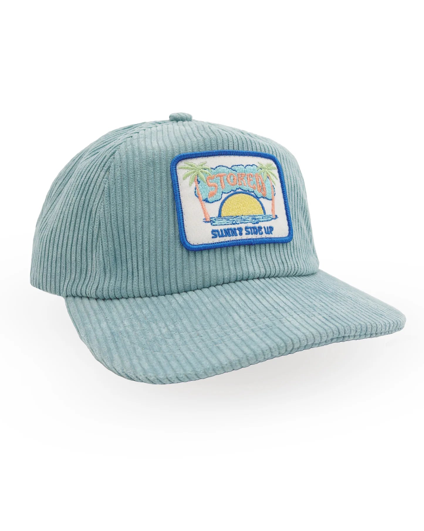 Feather 4 Arrow Kid's Stoked Snapback Cord Hat SURF BLUE