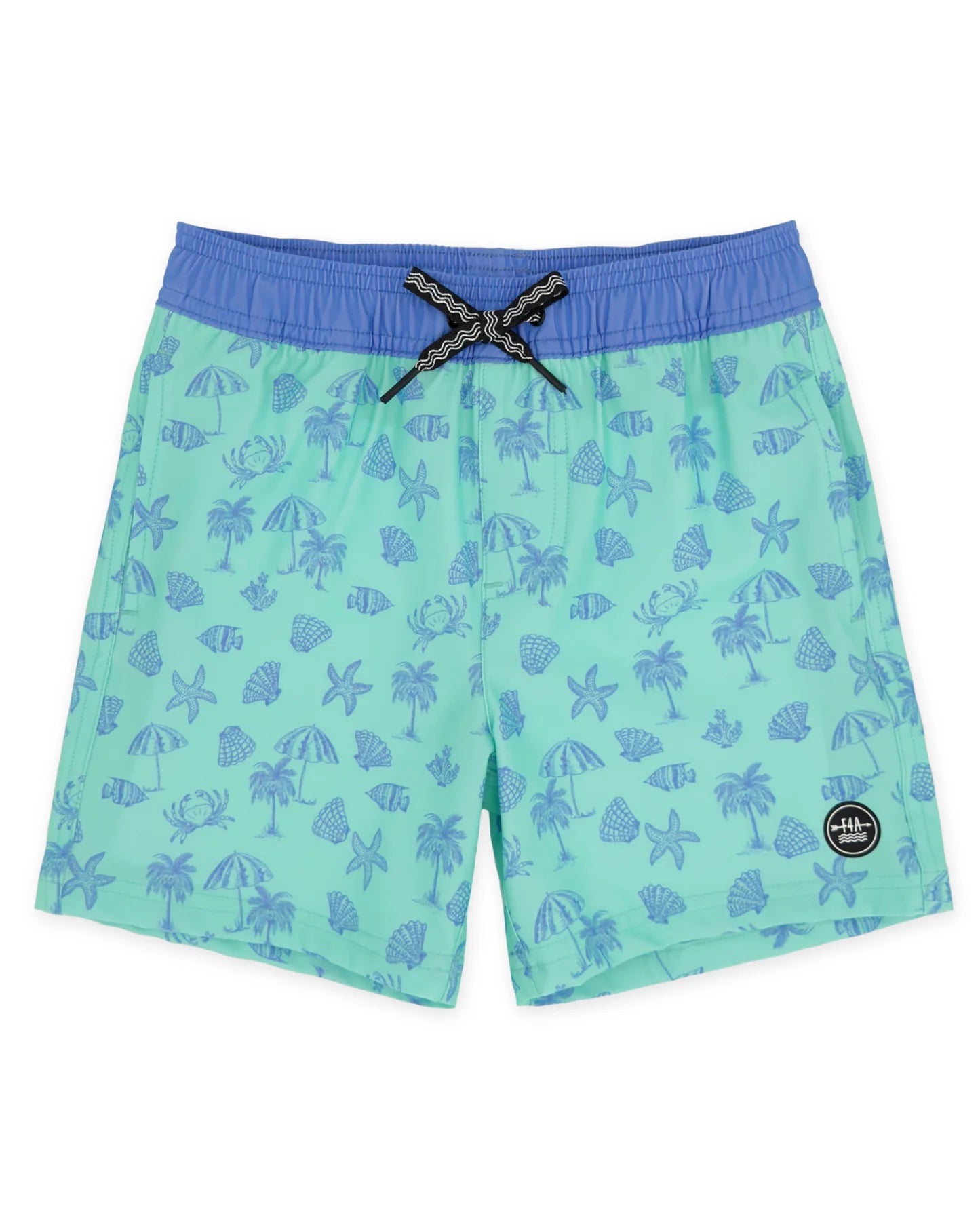 Feather 4 Arrow Boy's Beach Icon Volley Trunk AQUA CRYSTAL