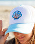 Feather 4 Arrow Kid's Seashell Trucker OCEAN BLUE / WHITE