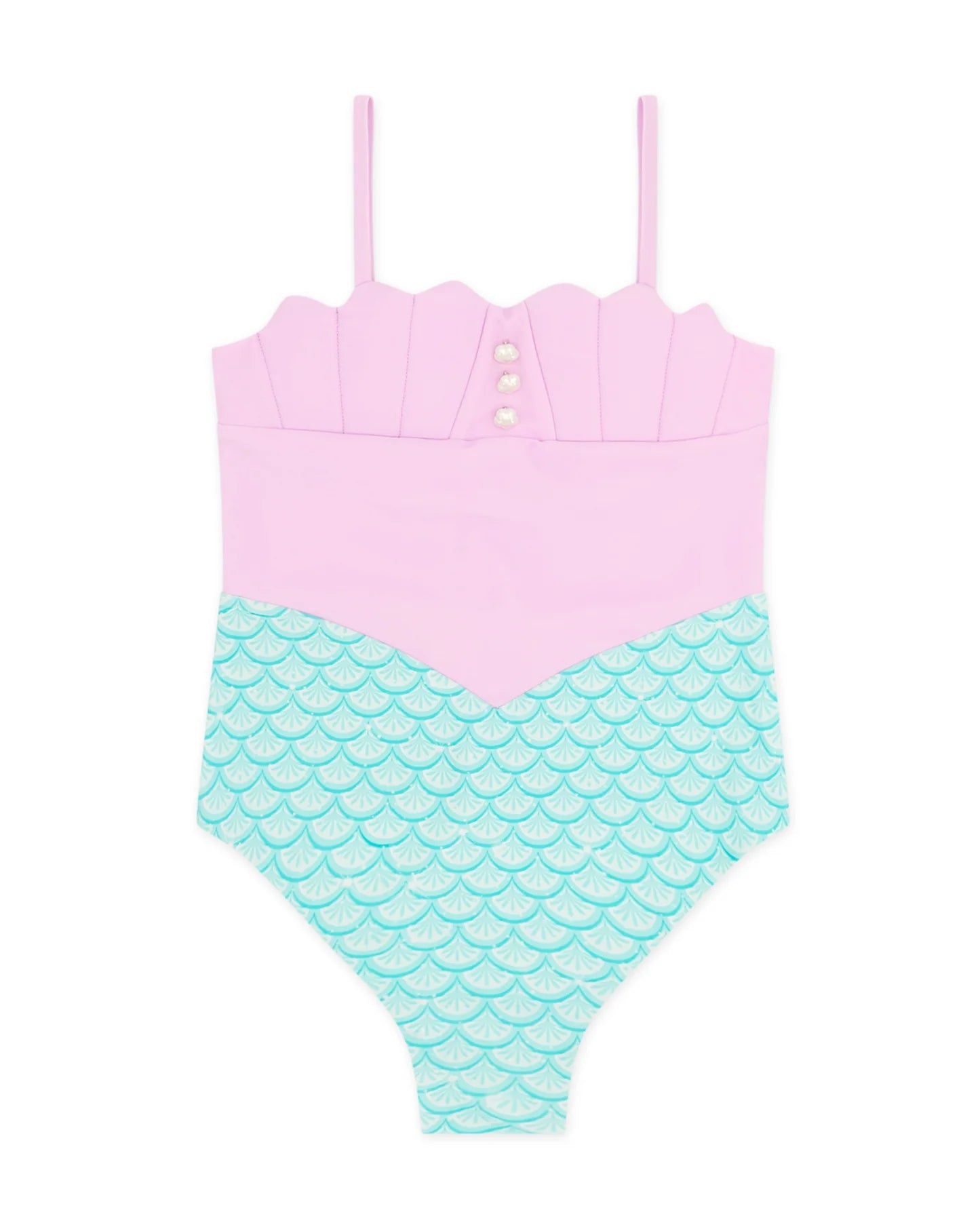 Feather 4 Arrow Girl's Sea Star Mermaid One-Piece POP PINK
