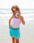 Feather 4 Arrow Girl's Sea Princess Skirt AQUA CRYSTAL