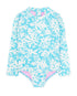 Feather 4 Arrow Girl's Wave Chaser Paradise Found Surf Suit OCEAN BLUE