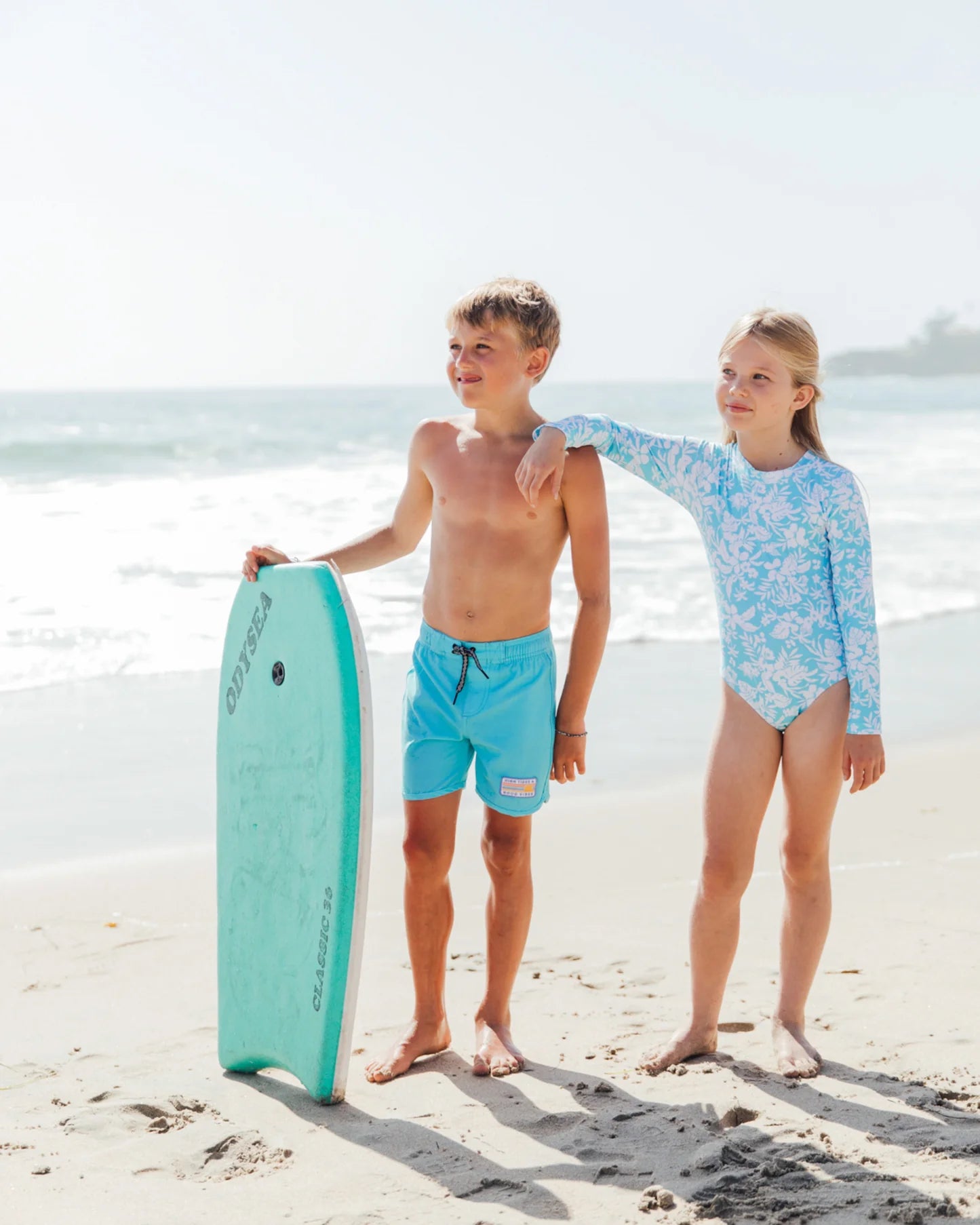 Feather 4 Arrow Girl's Wave Chaser Paradise Found Surf Suit OCEAN BLUE