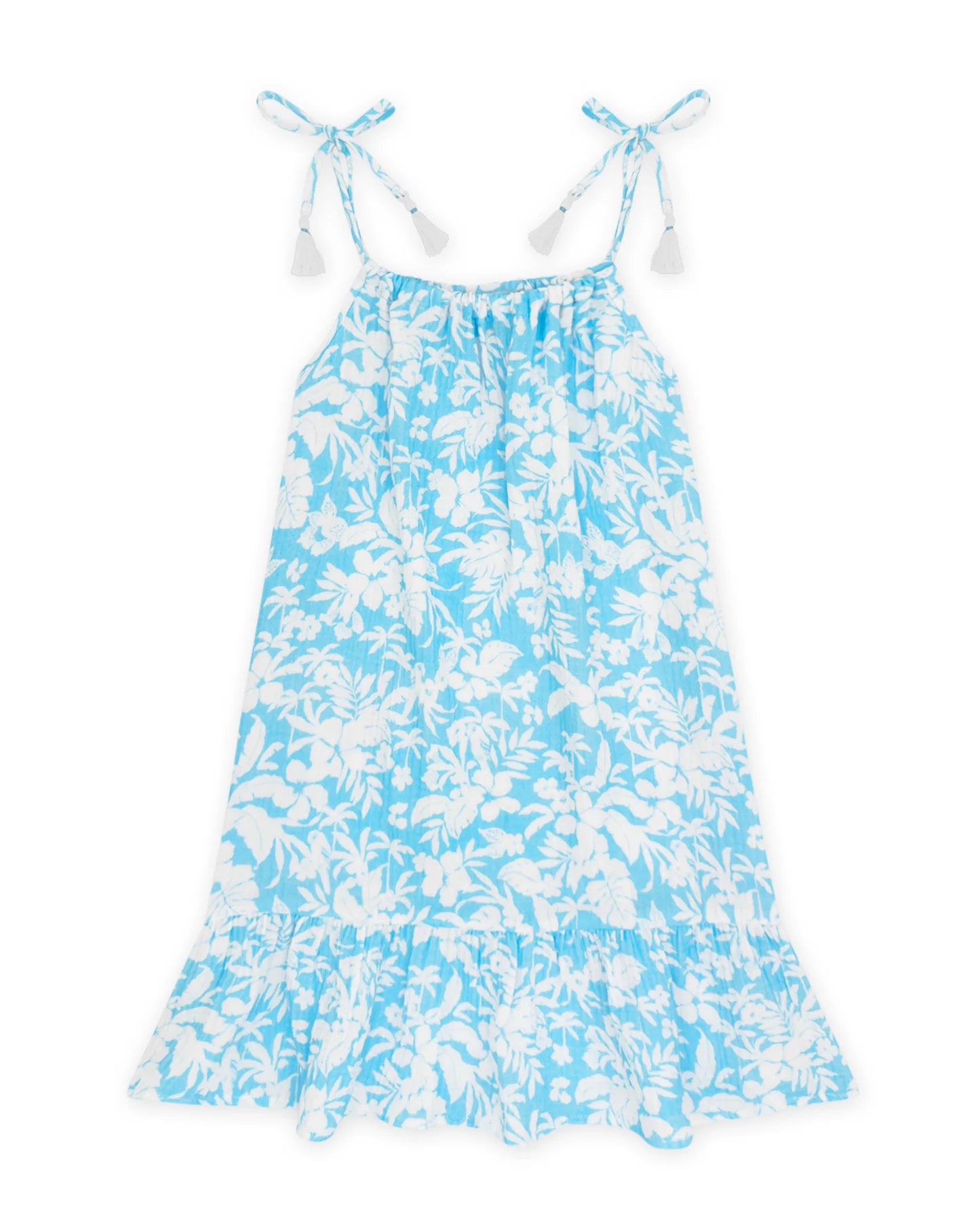 Feather 4 Arrow Girl's Daytrip Dress-Paradise Found OCEAN BLUE