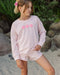 Feather 4 Arrow Girl's Beach Weekend Sweatshirt PINK MARSHMALLOW