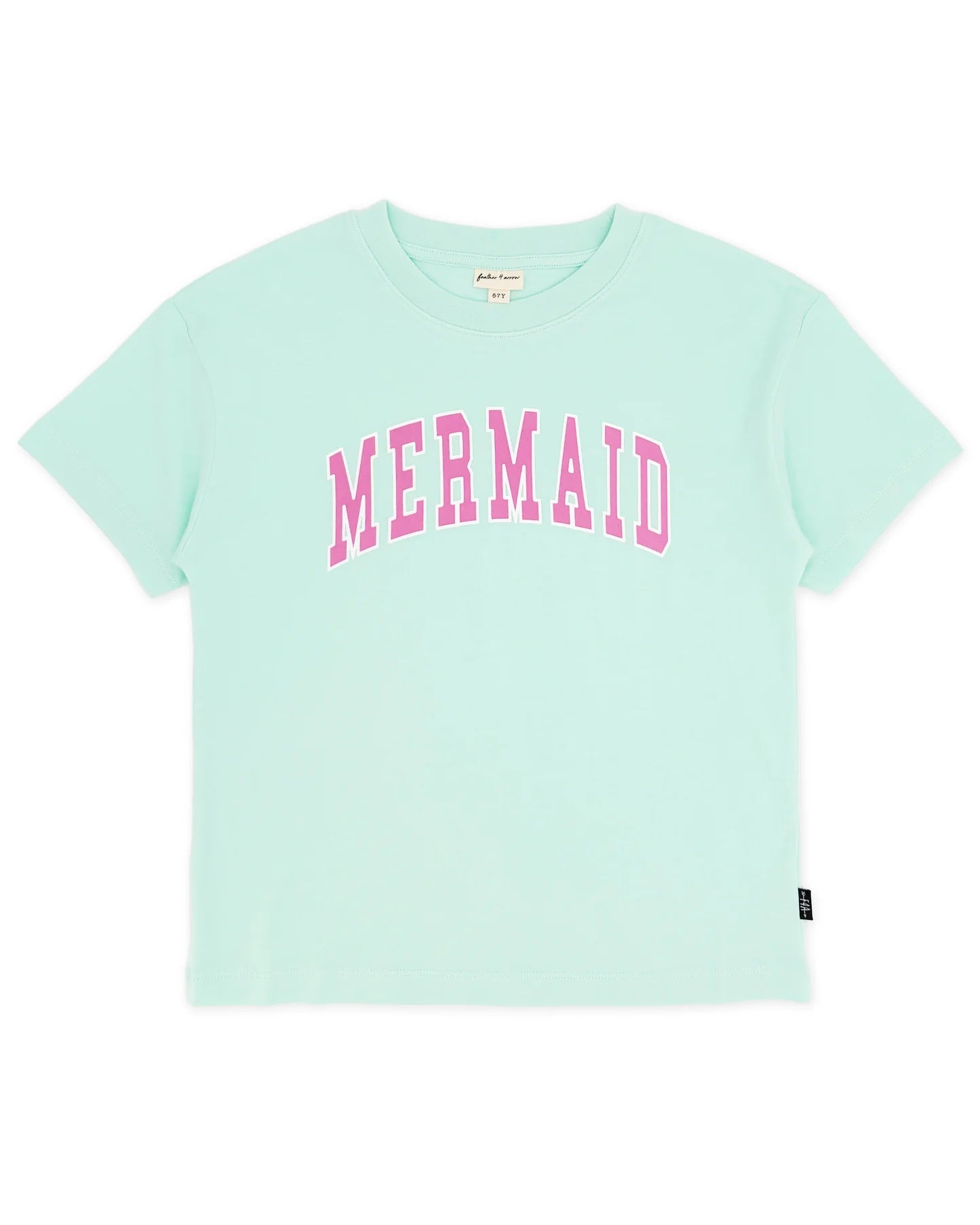 Feather 4 Arrow Girl's SS Mermaid Tee SEA GLASS