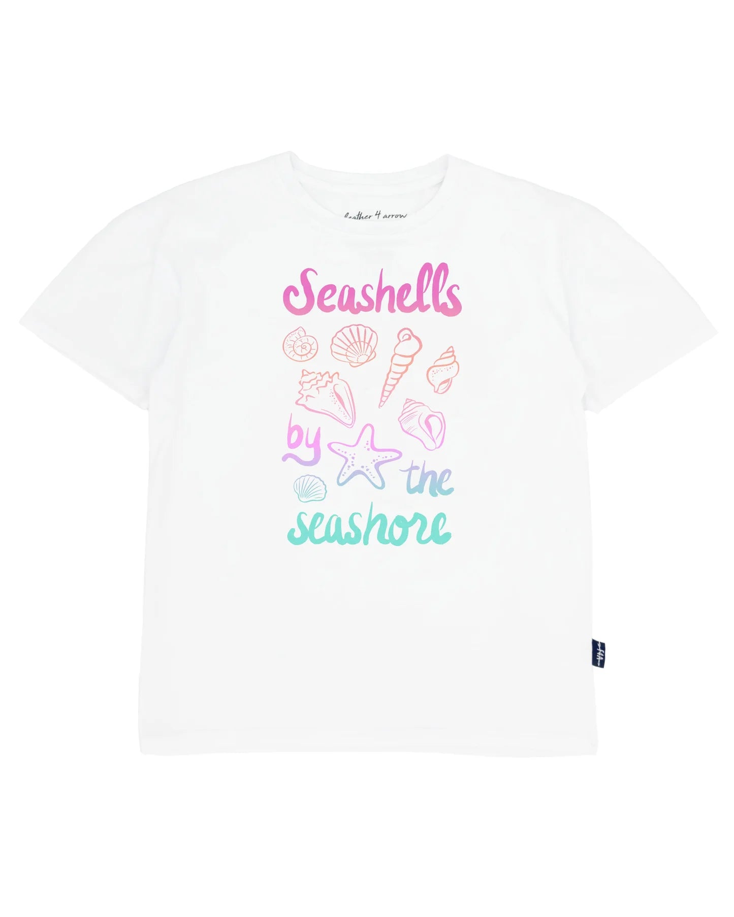 Feather 4 Arrow Girl's SS Seashells Tee WHITE