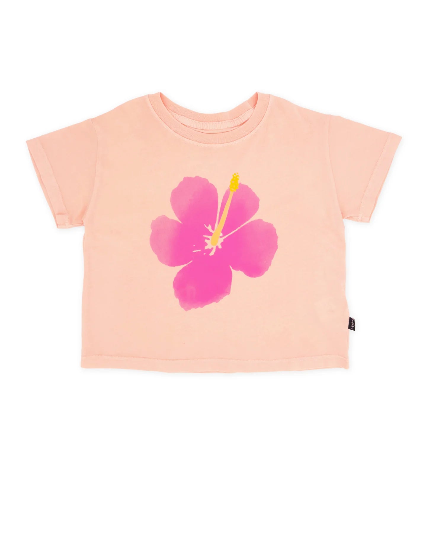 Feather 4 Arrow Girl's Hibiscus Boxy Tee ORANGE GLOW
