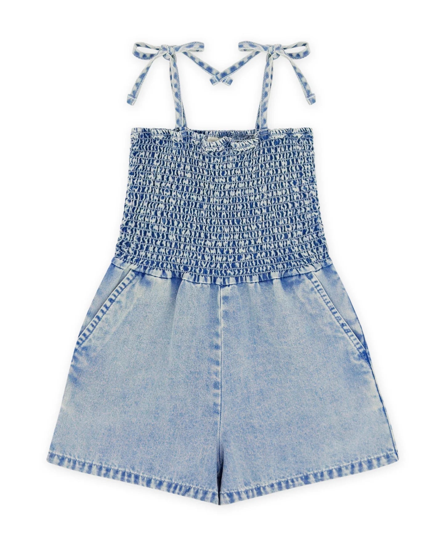 Feather 4 Arrow Girl's Brunch Club Romper INDIGO