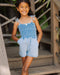 Feather 4 Arrow Girl's Brunch Club Romper INDIGO