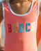 Feather 4 Arrow Girl's Wave Break One-Piece CORAL SUN