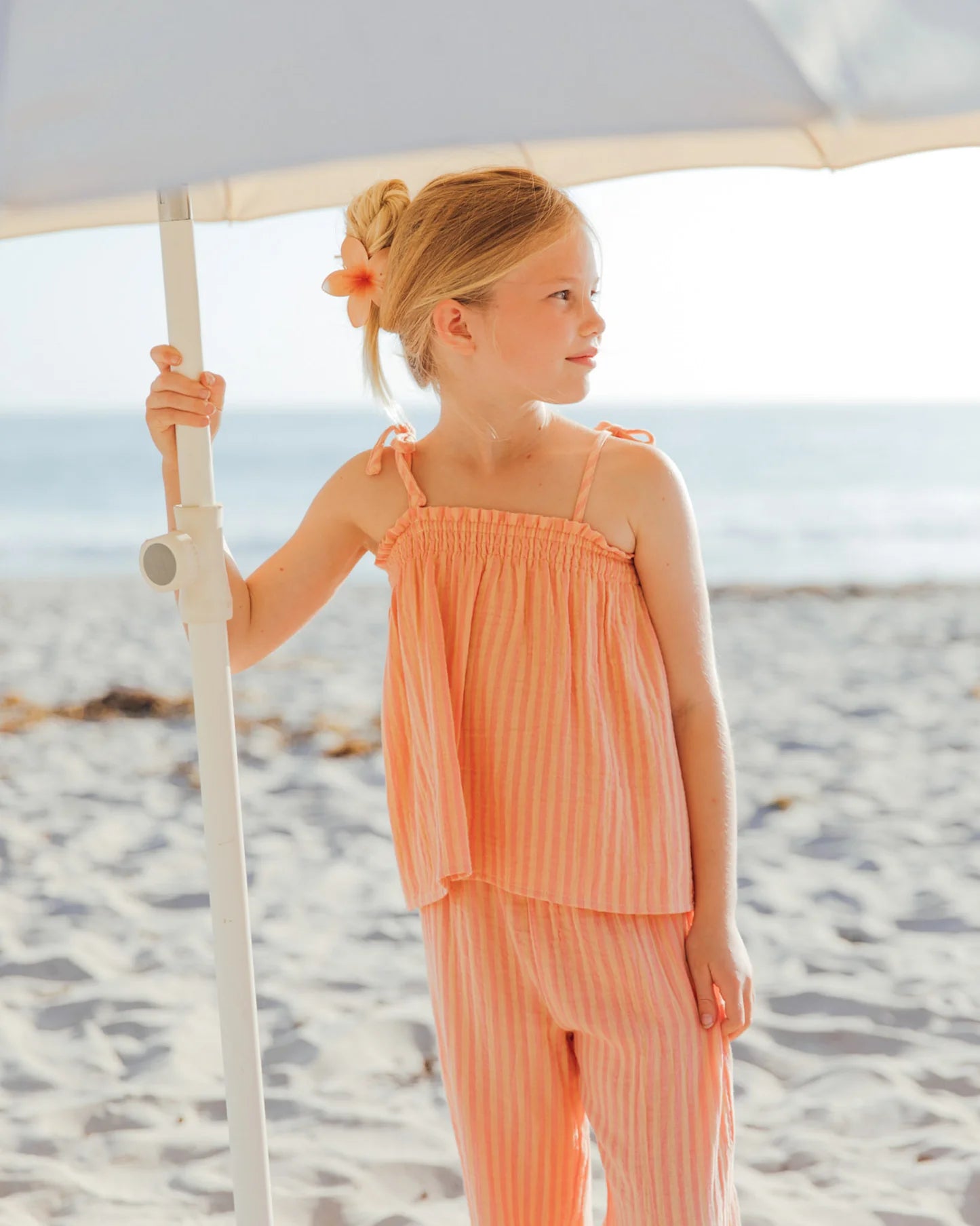 Feather 4 Arrow Girl's Playa Pant PAPAYA STRIPE