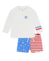 Feather 4 Arrow Baby & Toddler Surf's Up Rashguard Set TRUE RED