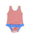 Feather 4 Arrow Baby Sun Babe One-Piece TRUE RED