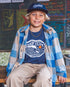 Feather 4 Arrow Boys LS Surf Club Tee CROWN BLUE