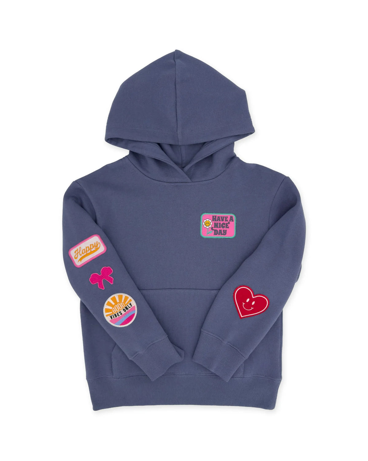 Feather 4 Arrow Girls Hadley Patch Hoody CROWN BLUE