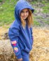 Feather 4 Arrow Girls Hadley Patch Hoody CROWN BLUE