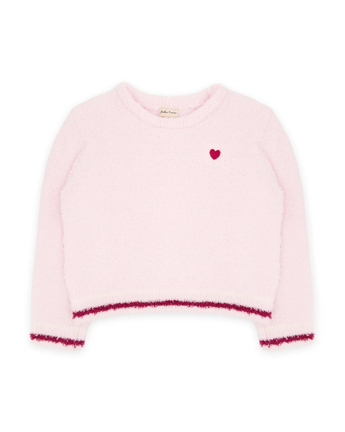 Feather 4 Arrow Girl's Dreamer Sweater PINK MARSHMALLOW