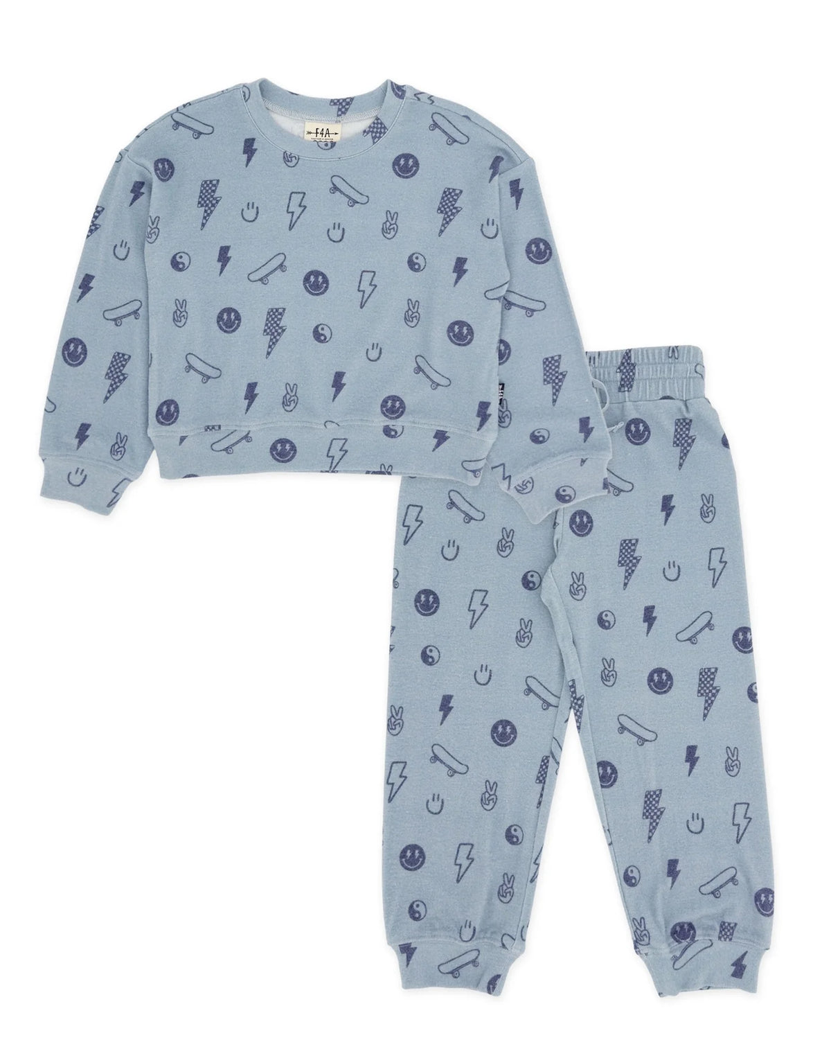Feather 4 Arrow Boys Icon Hacci Set Celestial BLUE