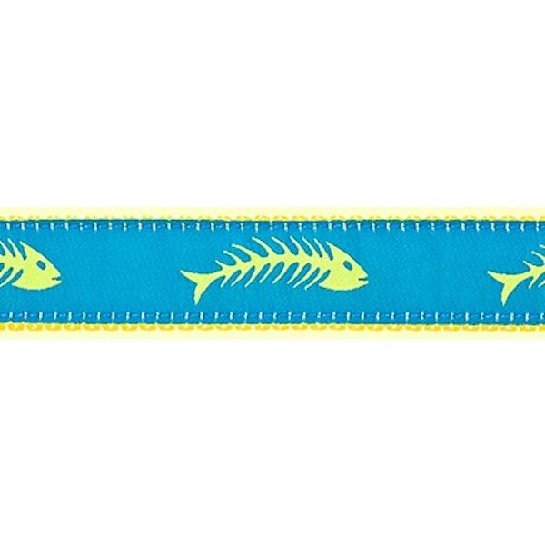 Preston Dog Collar Fishbone TURQUOISE/YELLOW