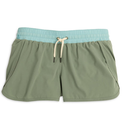 Fish Hippie W Shaker Shorts SAGE/ BLUE TOPAZ