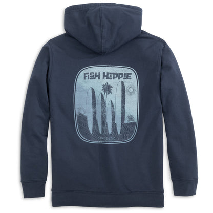Fish Hippie Youth Drifter Hoodie NAVY